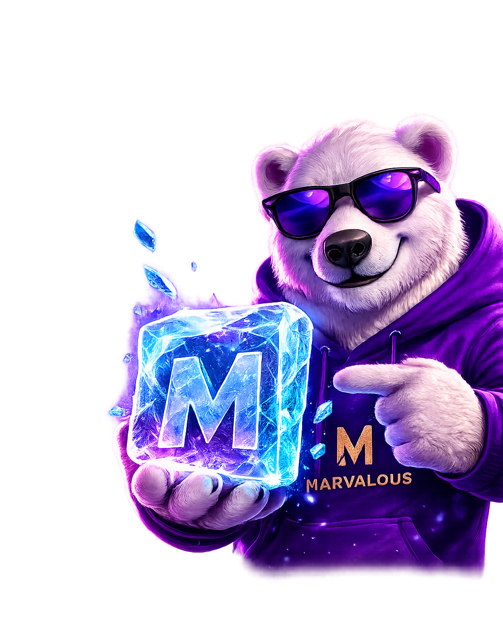 Marv holding ice